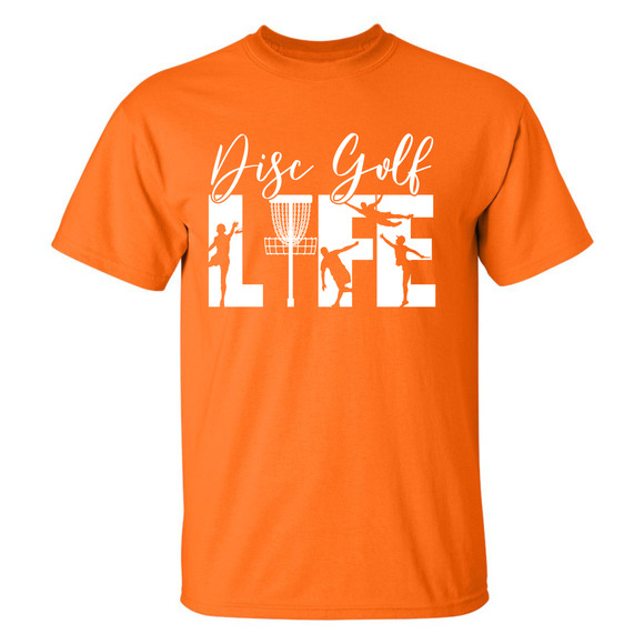 Disc Golf T Shirt DISCGOLF LIFE Discgolfer Discgolfing Shirt - Picture 13 of 16